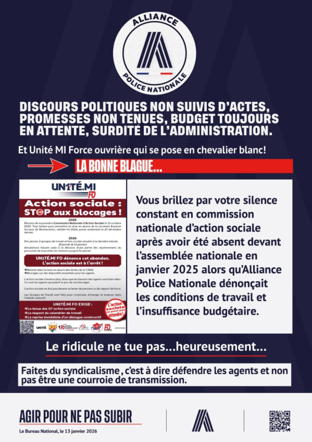 ACTION SOCIALE: DISCOURS POLITIQUES NON SUIVS D'ACTES